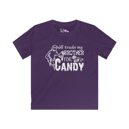Will Trade My Brother For Candy Youth Softstyle Tee