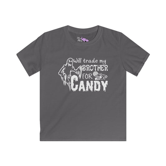 Will Trade My Brother For Candy Youth Softstyle Tee
