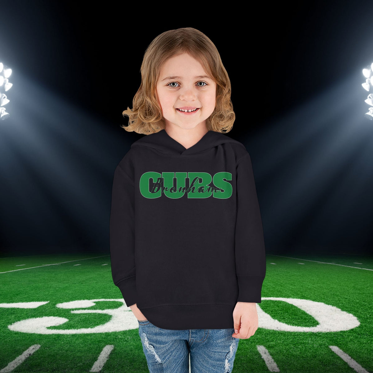 Brenham Cubs Double Text Toddler Hoodie