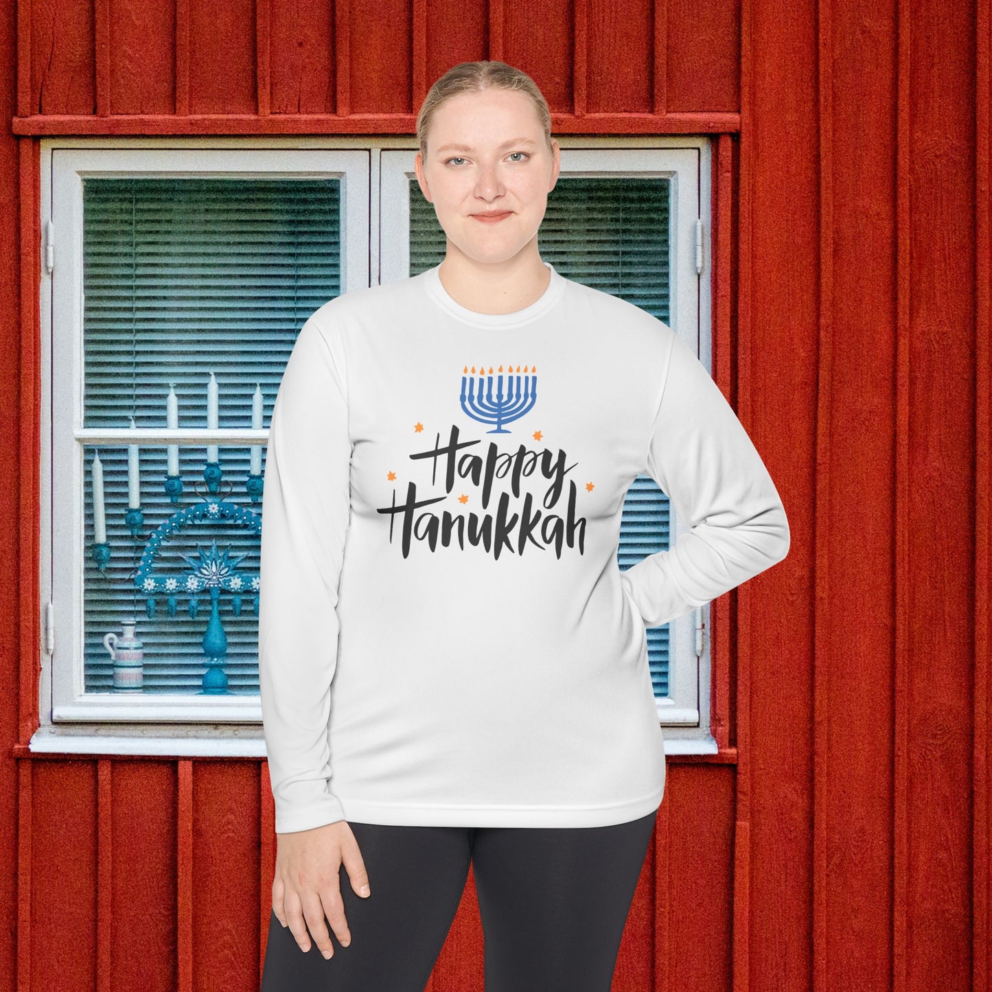 Happy Hanukkah 6 Adult Long Sleeve Tee