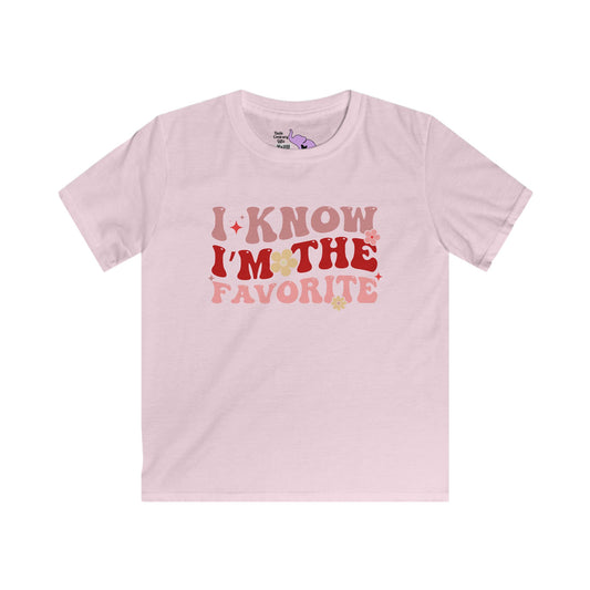I Know I'm The Favorite Youth Softstyle Tee