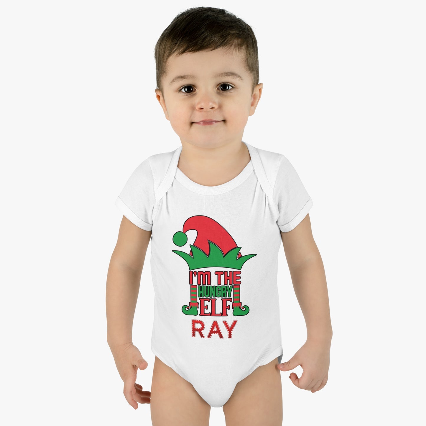 I'm The Hungry Elf Infant Baby Rib Bodysuit