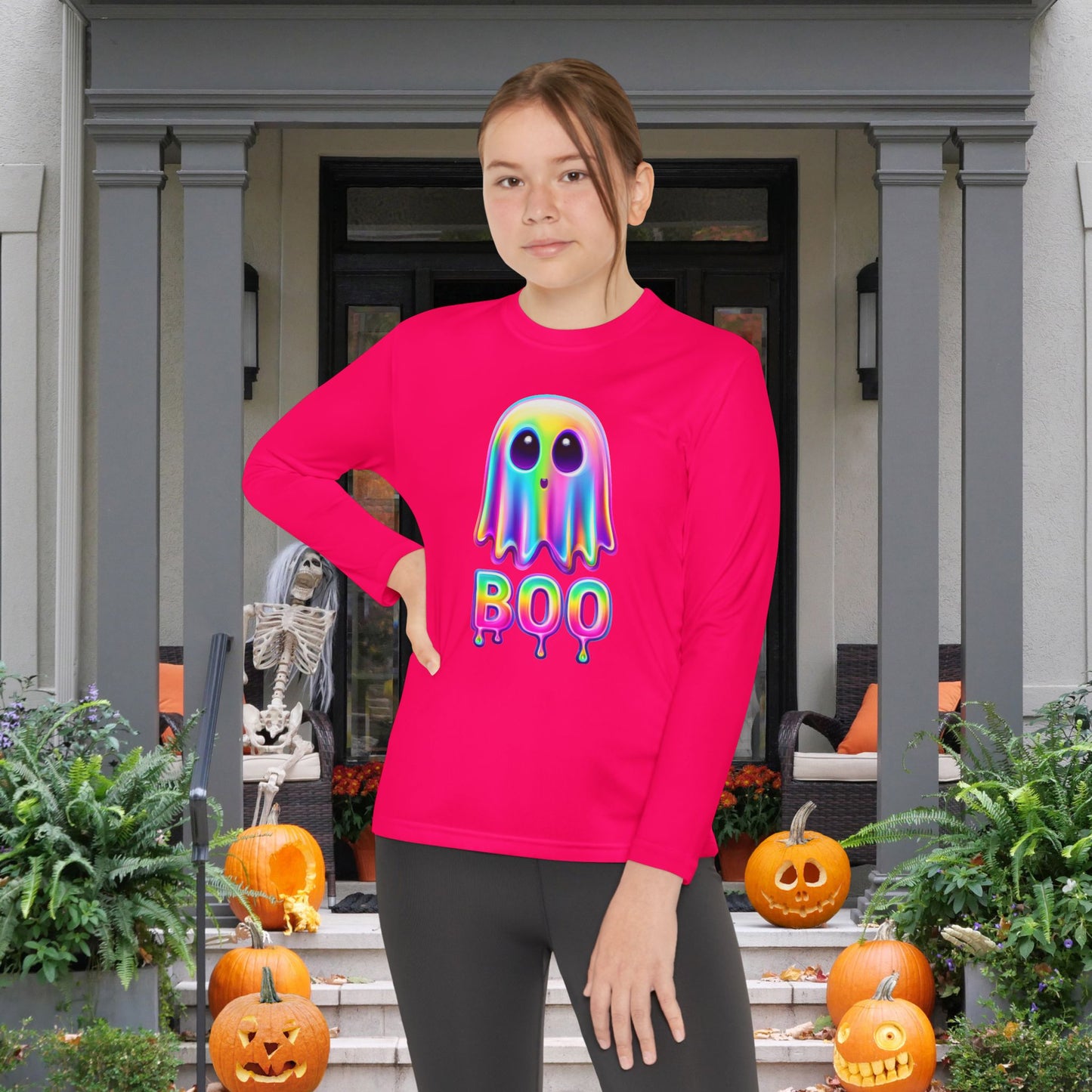 Boo-tiful Glow Youth Long Sleeve Tee