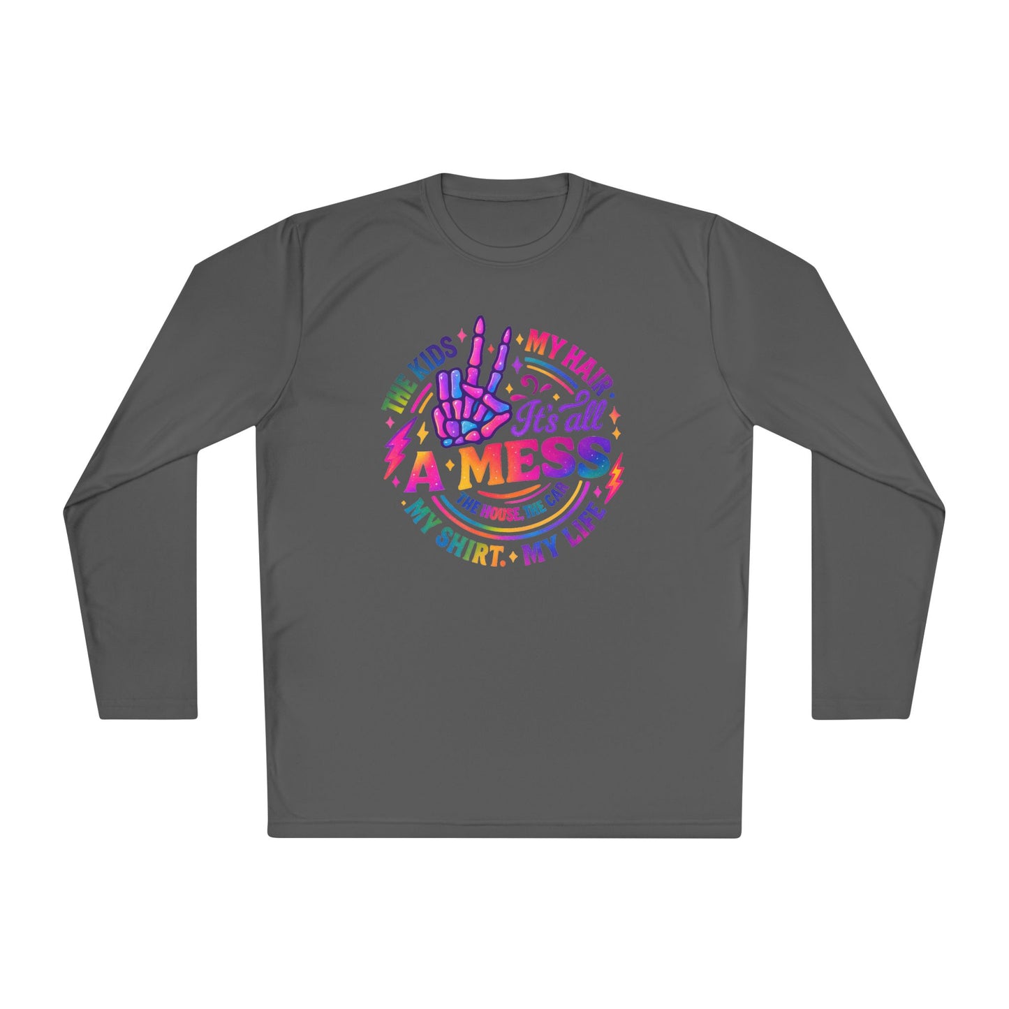 It's All A Mess Adult Long Sleeve Tee