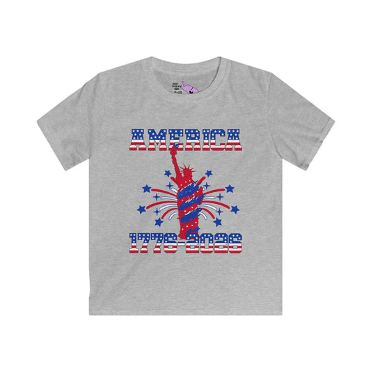 America 1776-2026 (Statue of Liberty) Youth Softstyle Tee