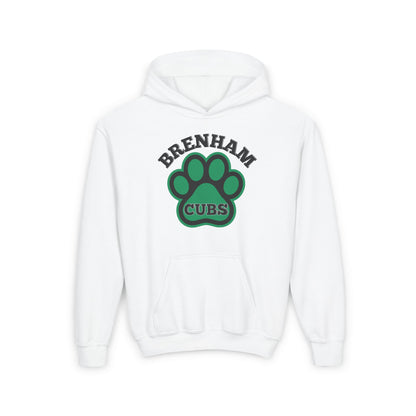 Brenham Paw Pride Youth Heavy Blend Hoodie
