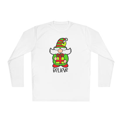Believe Gnome Adult Long Sleeve Tee