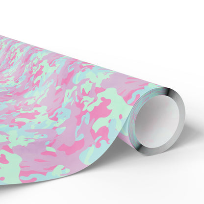 Berry Sorbet Camo Wrapping Paper