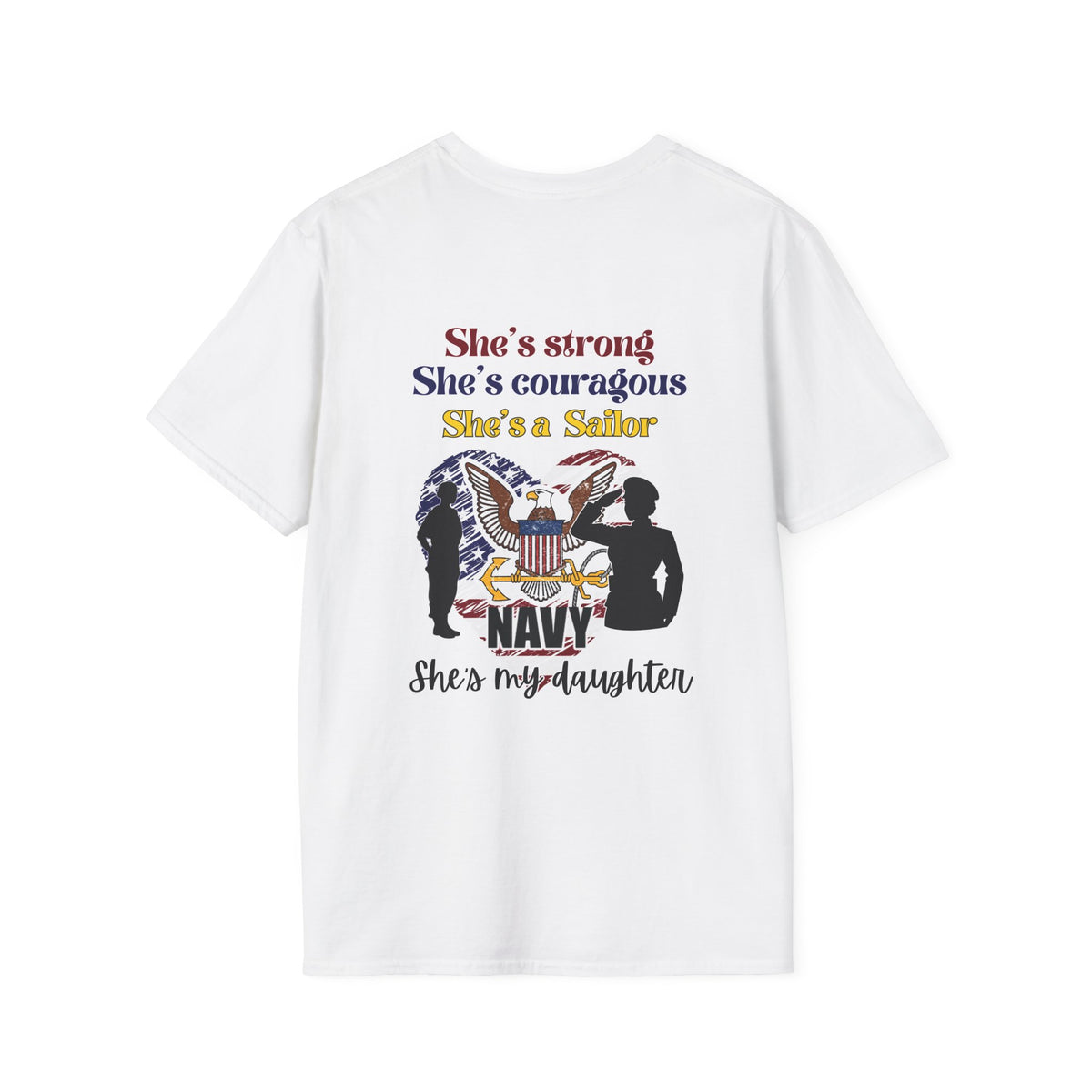 Proud Dad of Sailor US Navy Daughter Adult T-shirt