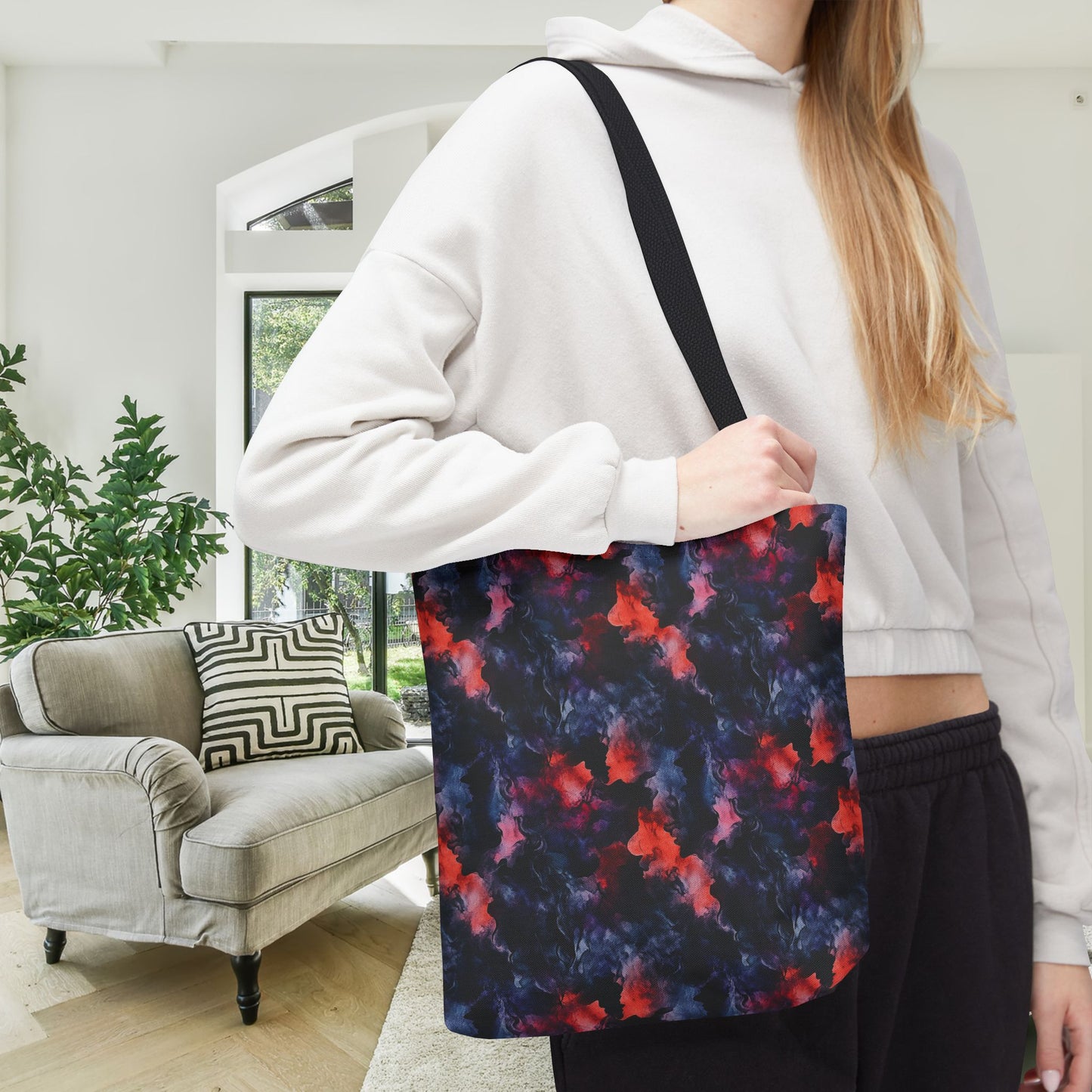 Dark Fantasy Watercolor Canvas Tote Bag