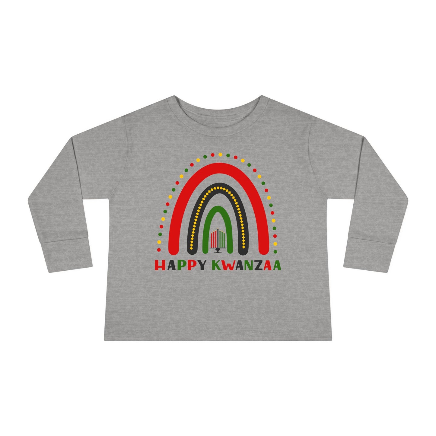 Happy Kwanzaa Arch Toddler Long Sleeve Tee
