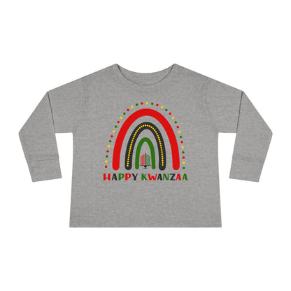 Happy Kwanzaa Arch Toddler Long Sleeve Tee