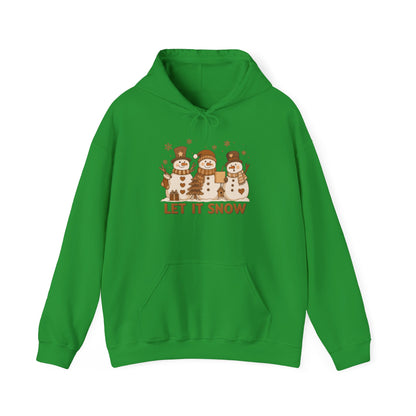 Let It Snow (Snowmen Trio) Adult Heavy Blend™ Hoodie