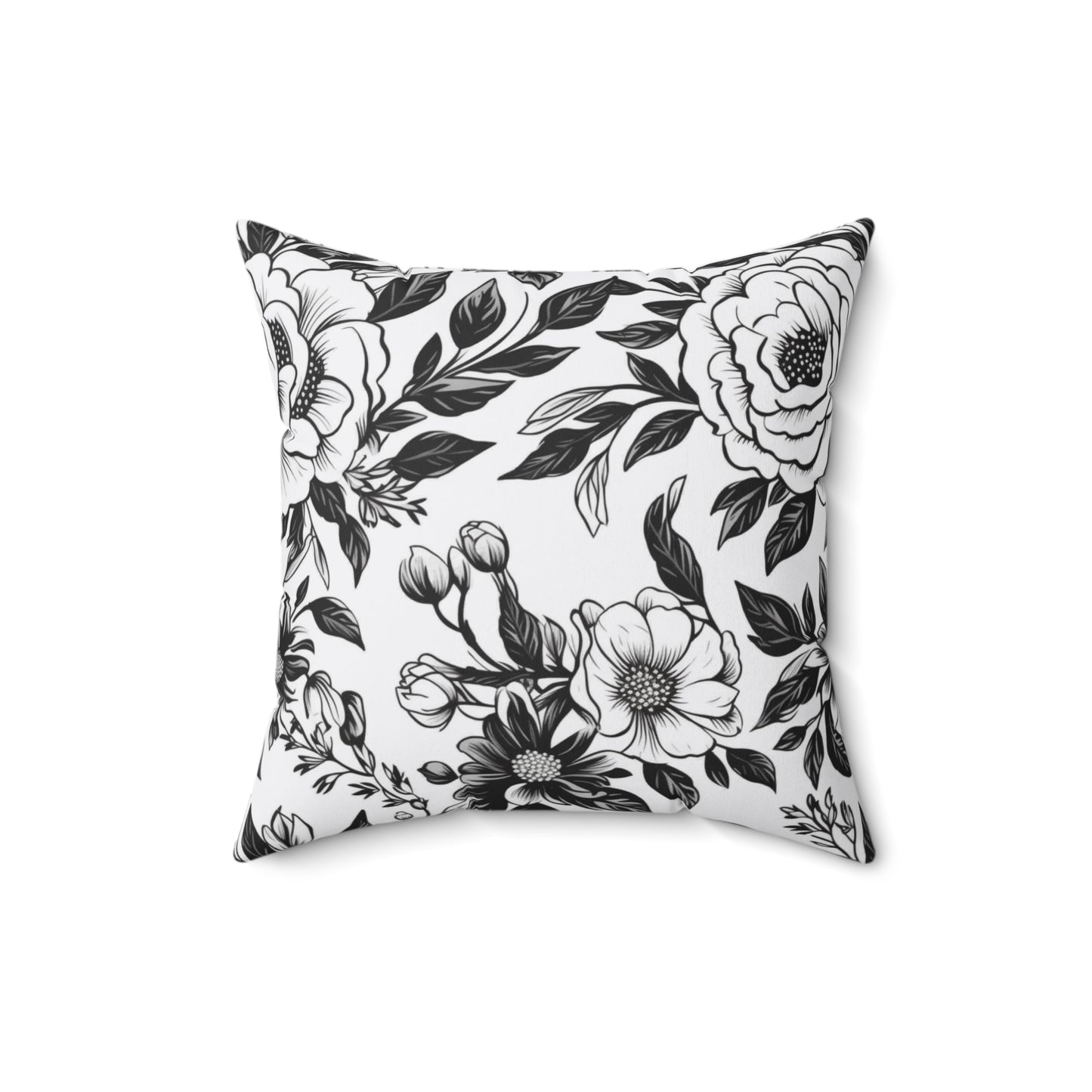 Whispering Blooms Throw Pillow