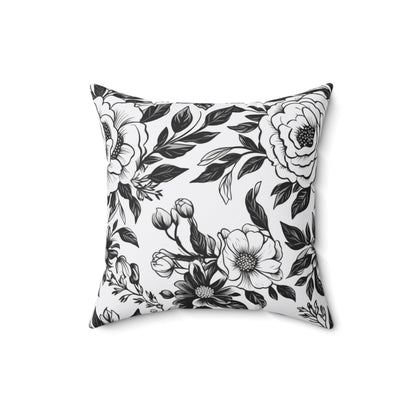 Whispering Blooms Throw Pillow