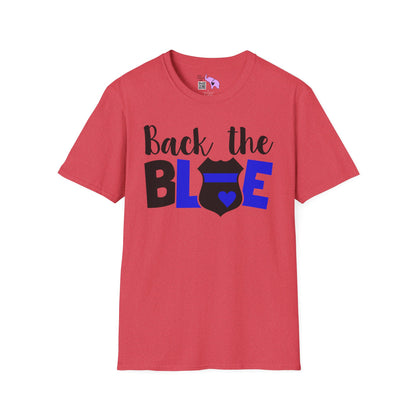 Back The Blue (Badge) Adult T-shirt