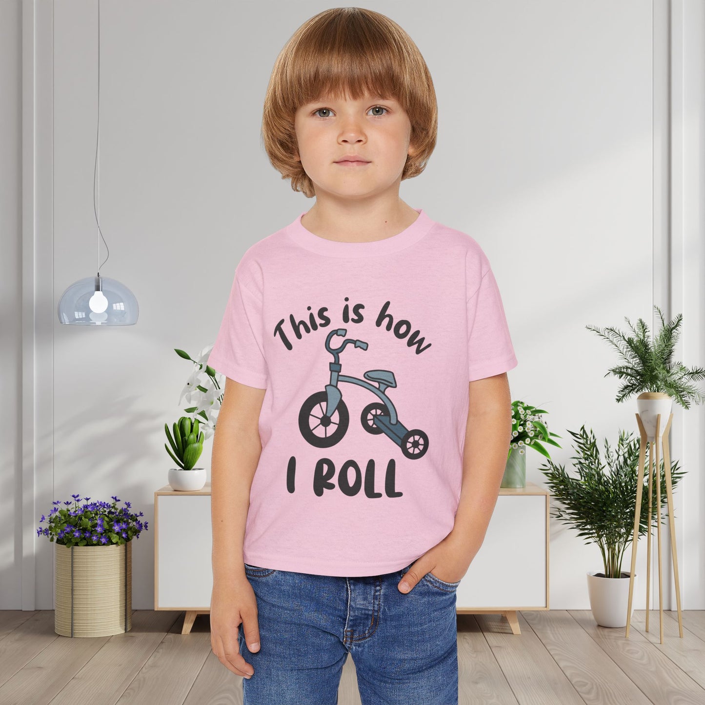 This Is How I Roll (Tricycle) Heavy Cotton™ Toddler T-shirt