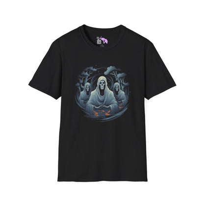 Creepy Ghost 15 Adult T-shirt
