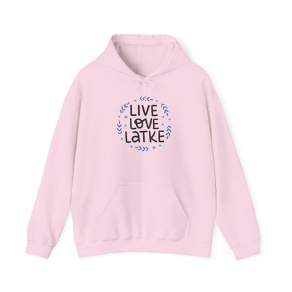 Hanukkah Live Love Latke Adult Heavy Blend™ Hooded Sweatshirt