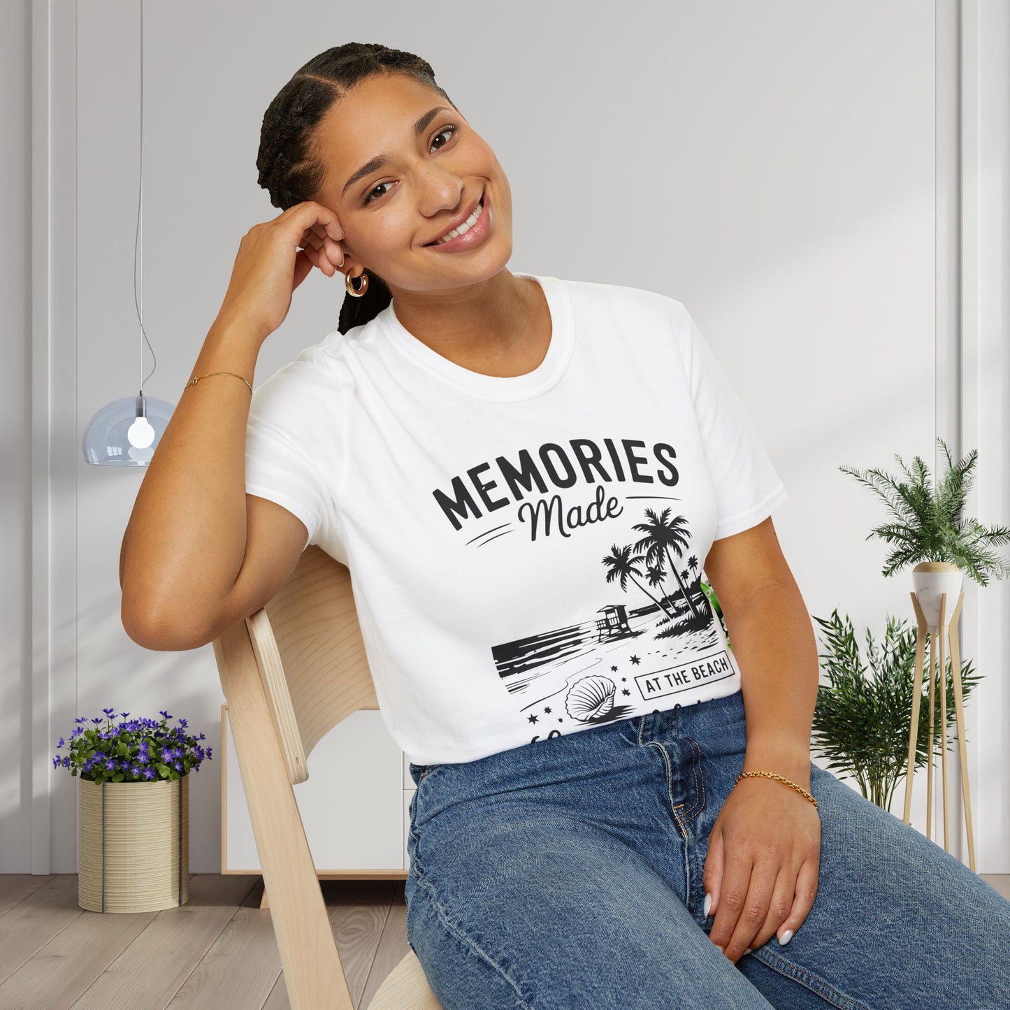 Memories Made at the Beach Last A Lifetime Adult T-shirt
