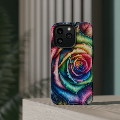 Colorful Rose MagSafe® Compatible Tough Case for iPhone