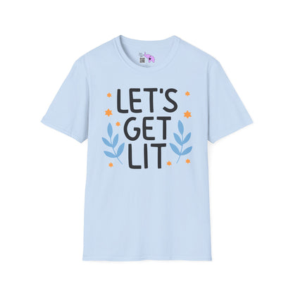 Hanukkah Let's Get Lit Adult T-shirt