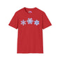 Blue Snowflakes Adult T-shirt