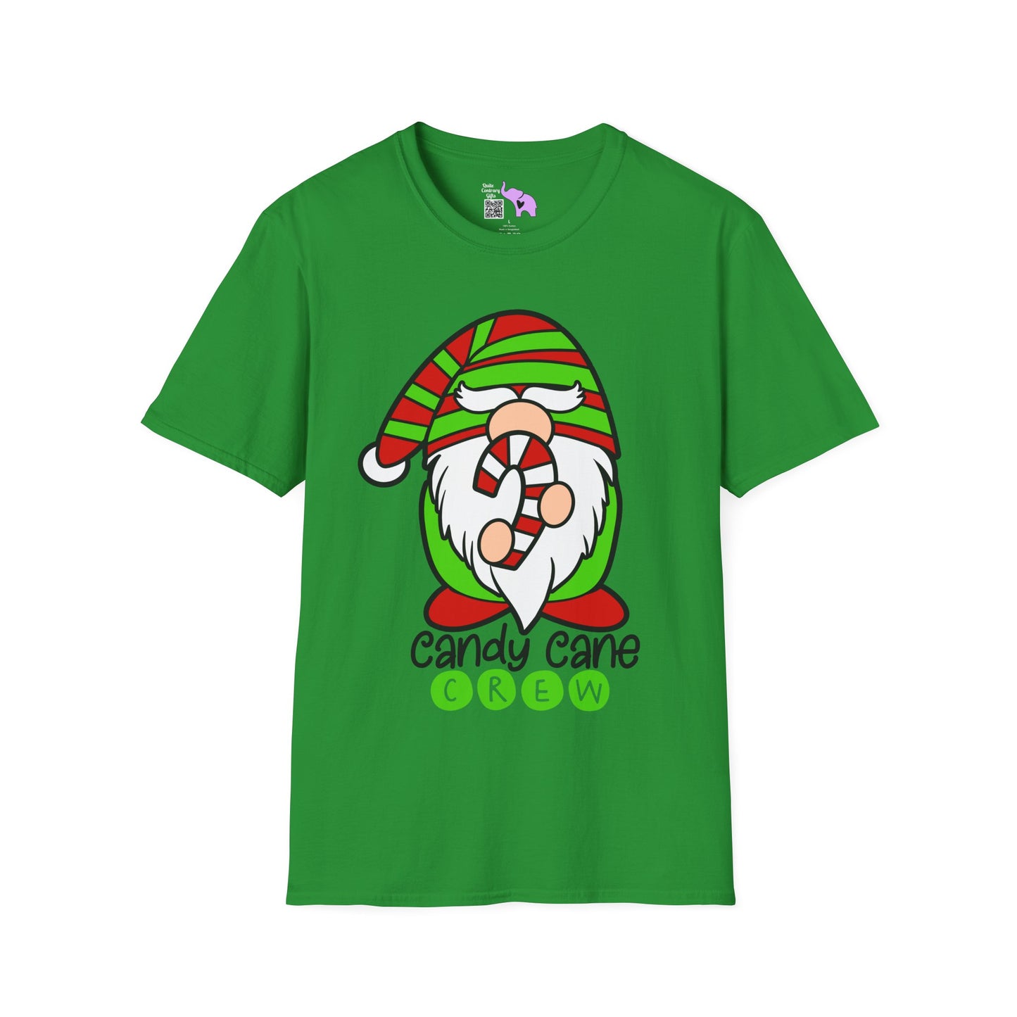 Candy Cane Crew Gnome Adult T-shirt