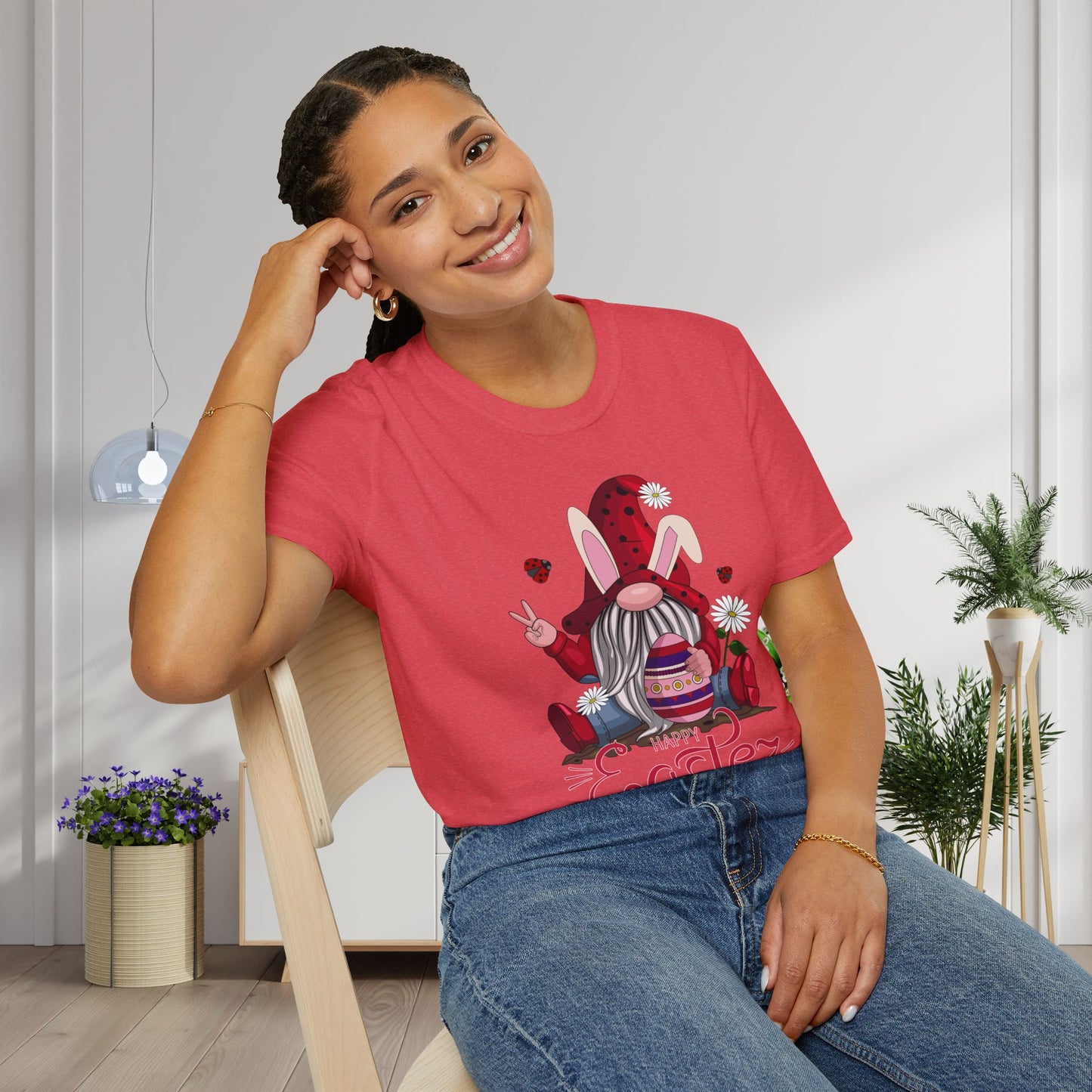 Happy Easter Gnome Adult T-shirt