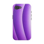 Purple Gradient Stripes MagSafe® Compatible Tough Case for iPhone