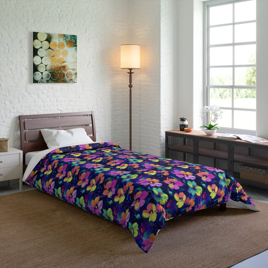 Watercolor Flowers Comforter