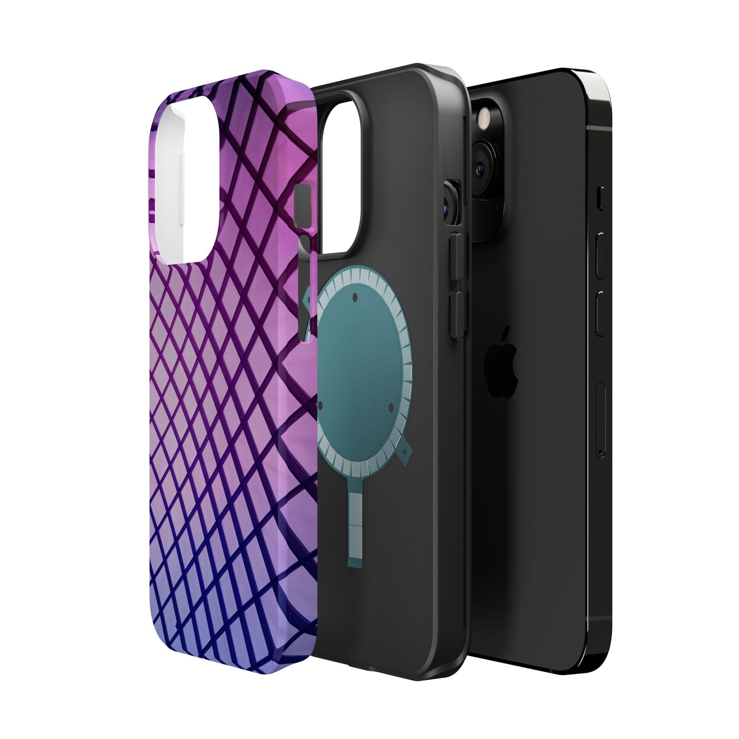 Midnight Mist Mosaic MagSafe® Compatible Tough Case for iPhone
