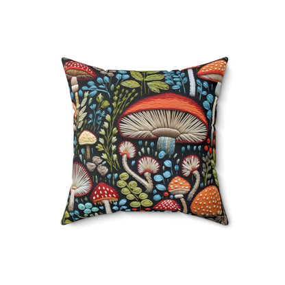 Shroom Bloom Throw Pillow