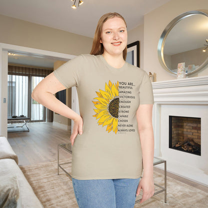 You Are... (Sunflower) Adult T-shirt