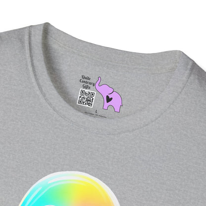 Neon Ghostly Boo Adult Unisex Tshirt