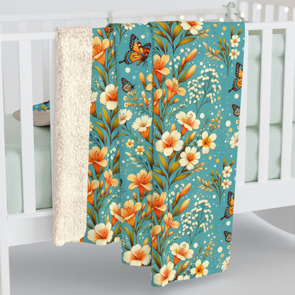Petals & Wings Fleece Blanket