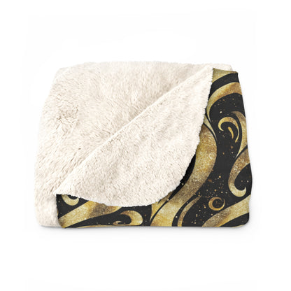 Black & Gold Luxe Swirl Duvet Bedding Set
