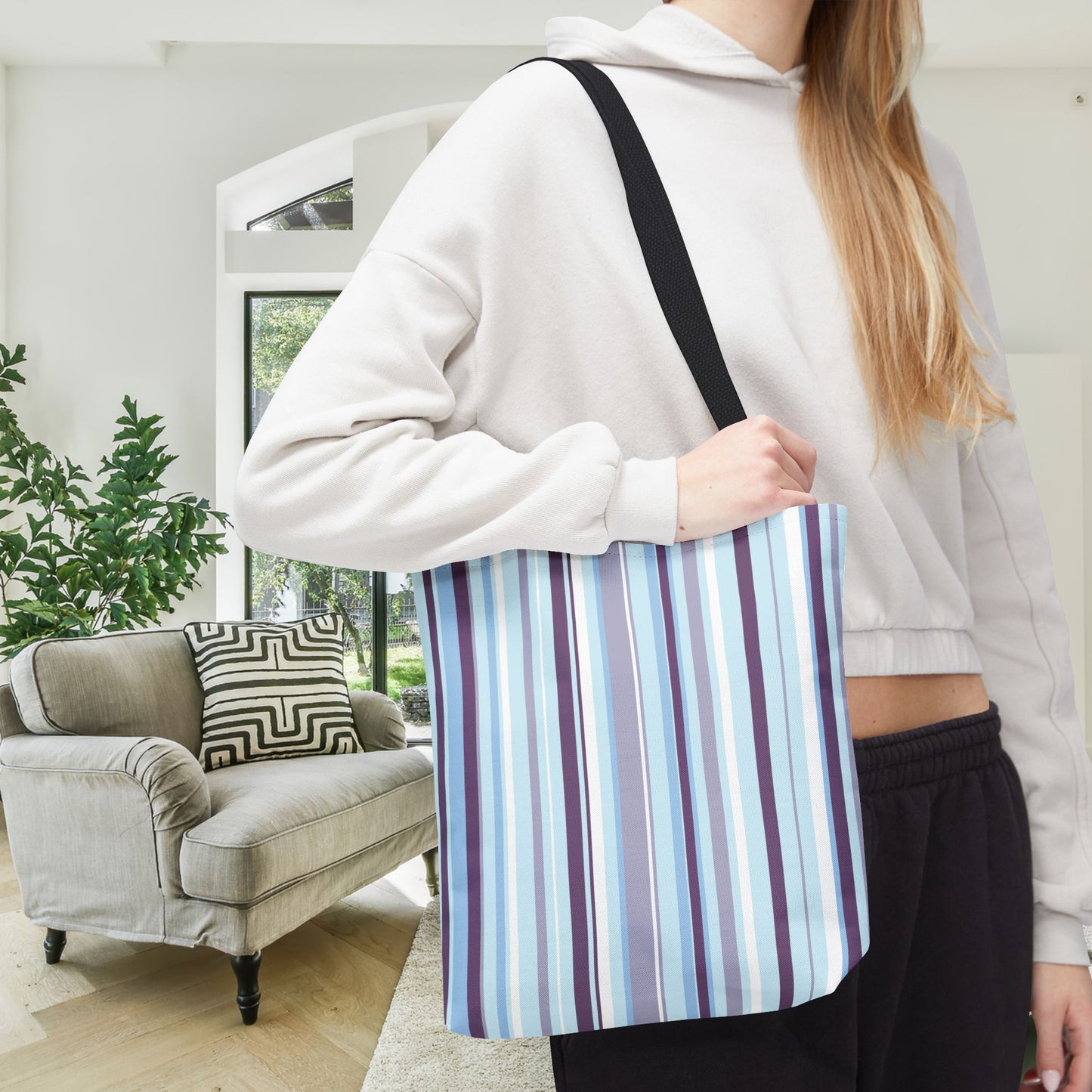 Lavender Breeze Canvas Tote Bag