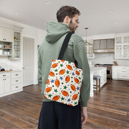 Touchdown Stars Canvas Tote Bag