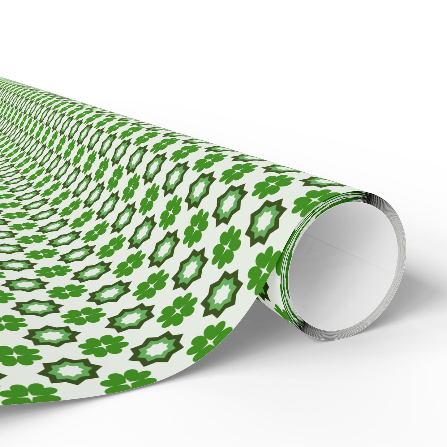 Emerald Star Garden Wrapping Paper
