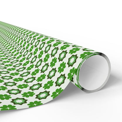 Emerald Star Garden Wrapping Paper