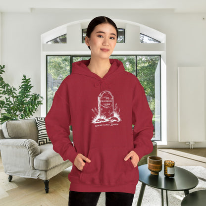 "Her Bloodwork Looked Fine" Headstone  Heavy Blend™ Hooded Sweatshirt