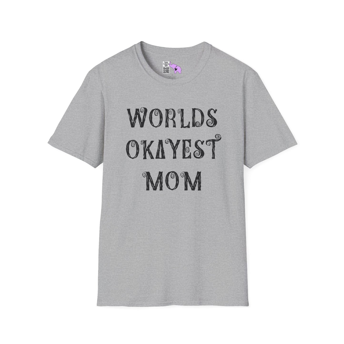 Worlds Okayest Mom Adult T-shirt