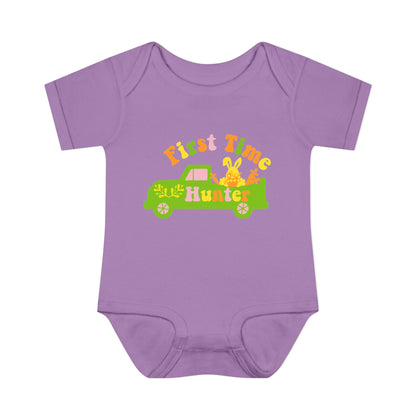 First Time Hunter (Easter) Infant Baby Rib Bodysuit