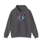 Floral Butterfly Heavy Blend™ Hooded Sweatshirt