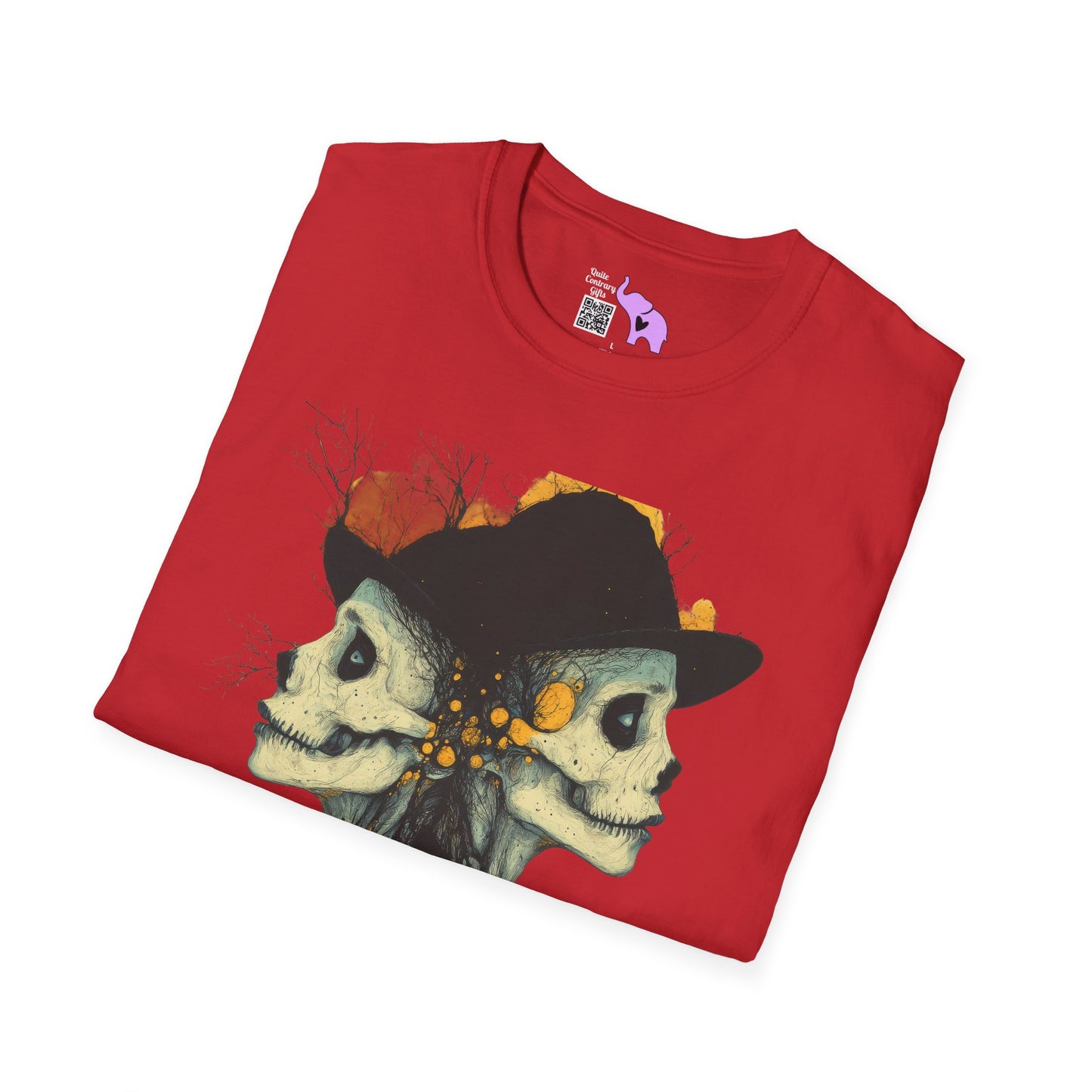 Creepy Skull Witches Adult T-shirt