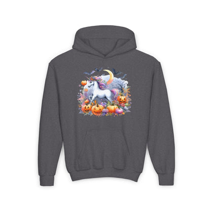 Halloween Unicorn Youth Heavy Blend Hoodie