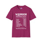 Breast Cancer Warrior Nutrition Facts Adult T-shirt