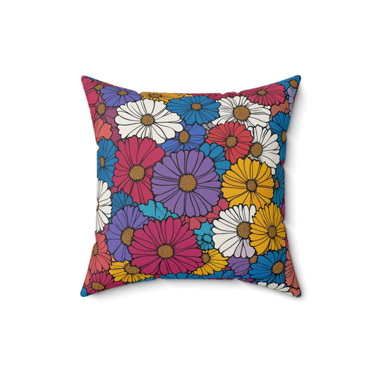 Vivid Bloom Throw Pillow