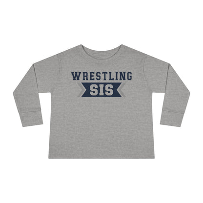 Wrestling Sis Toddler Long Sleeve Tee